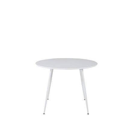 Plaza Round Table 100 cm - White top / White Legs