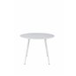 Plaza Round Table 100 cm - White top / White Legs