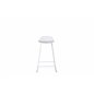 Wave Bar Chair - White Legs - White Plastic