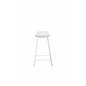 Wave Bar Chair - White Legs - White Plastic