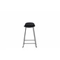 Wave Bar Chair - Black Legs -Black Plastic