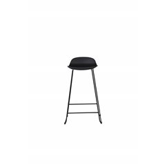 Wave Bar Chair - Sorte Ben -Sort Pla stic