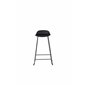 Wave Bar Chair - Black Legs -Black Plastic