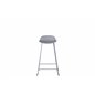 Wave Bar Chair - Grey Legs - Grey Plastic