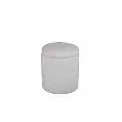 Limpen Pouf - / Offwhite Teddy