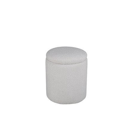 Limpen Pouf - / Offwhite Teddy