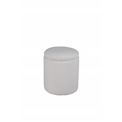 Limpen Pouf - / Offwhite Teddy