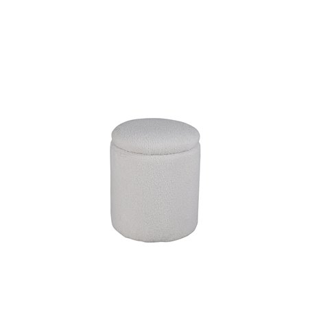 Limpen Pouf - / Offwhite Teddy