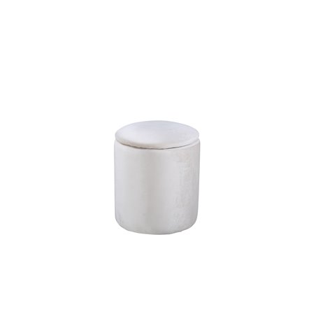 Limpen Pouf - / Beige Velvet