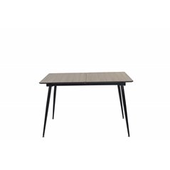 Silar Extention Table - "Wood Look" Melamine / Black Legs