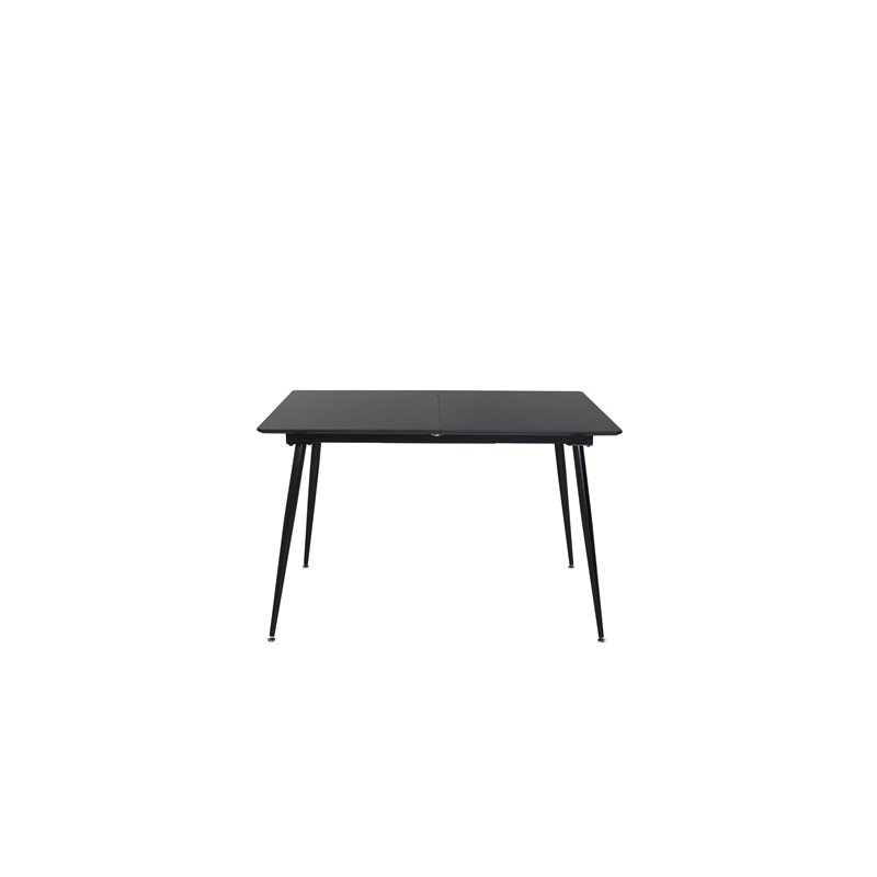 Silar Extention Table - Black Melamine / Black Legs