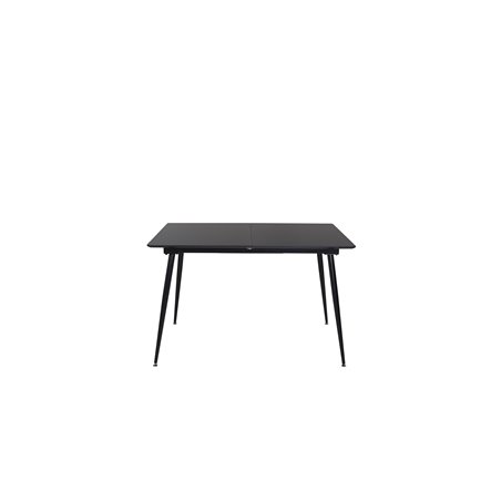 Silar Extention Table - Black Melamine / Black Legs