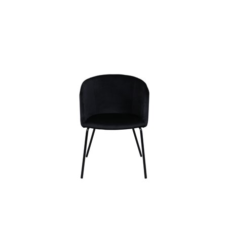 Berit Chair - Black / Black Velvet