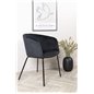 Berit Chair - Black / Black Velvet