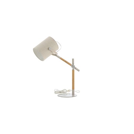 Dennis -Table Lamp - Beige / Wood/Beige Linen