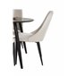 Leone Dining Chair - Black Legs / Beige Corduroy