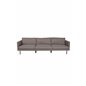 Zoom 3-seat Sofa - Black / Brown Fabric