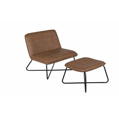 X-lounge chair brown/ black