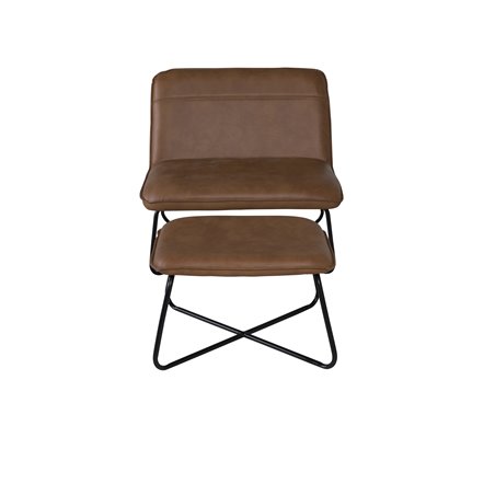 X-lounge chair brown/ black