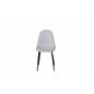 Polar Dining Chair - Black Legs - Light Grey Fabric