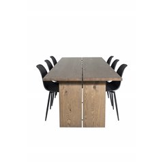 Polar Plastic Dining Chair - Black Legs / Black Plastic