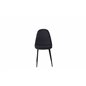 Polar Dining Chair - Black Legs - Black Fabric