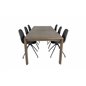 Polar Dining Chair with Spin function - black Legs - Black PU - Black Stitches