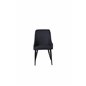 Plaza Dining Chair - Black Legs - Black Fabric