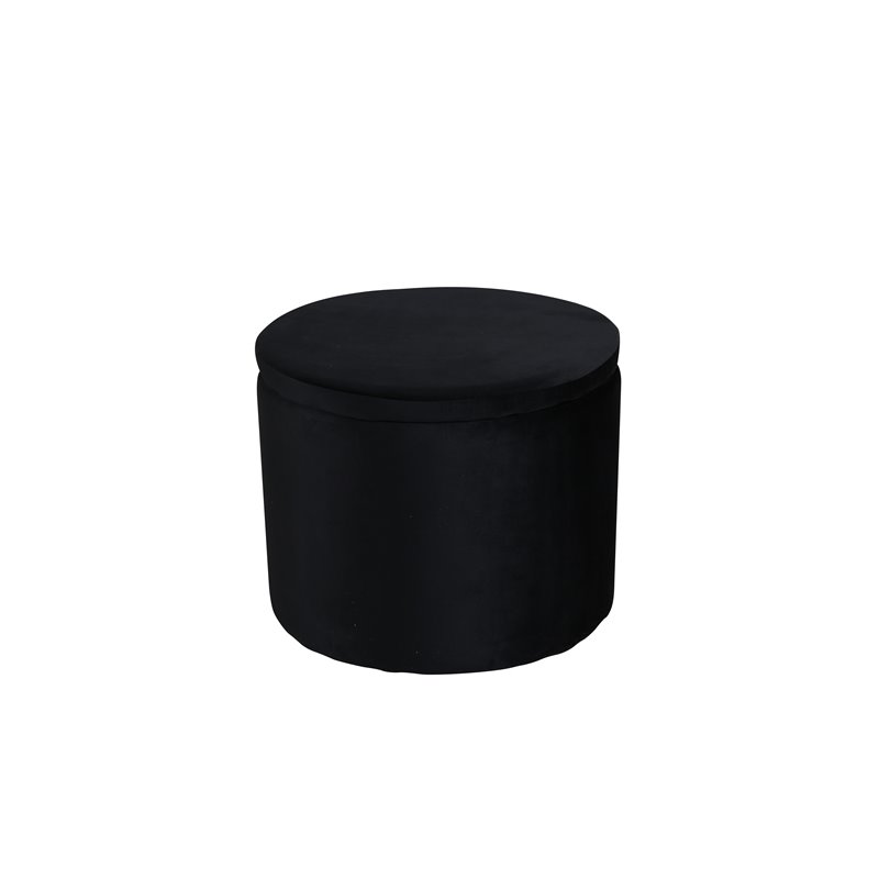 Dunken Pouf - / Black Velvet