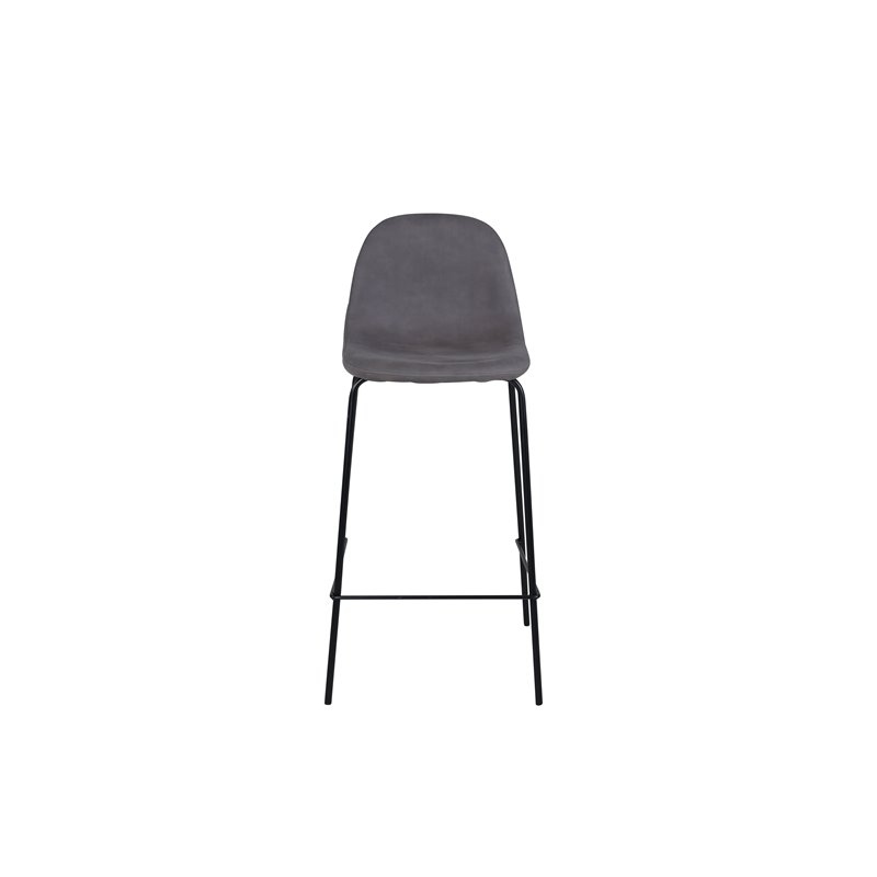 Polar Bar Chair - Black / Grey Micro Fibre