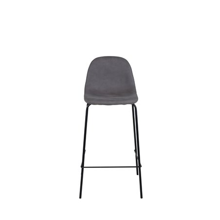 Polar Bar Chair - Black / Grey Micro Fibre