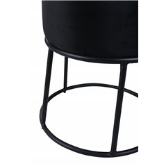 Pippi Pouf - Black / Black Velvet