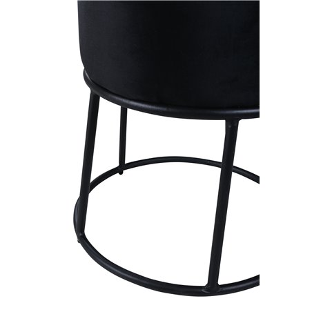 Pippi Pouf - Black / Black Velvet