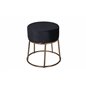 Peppi Pouf - Distressed Copper / Black Velvet