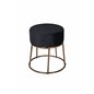 Pippi Pouf - Distressed Copper / Black Velvet