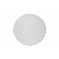 Grace Round Polyester Carpet - 200*200- White