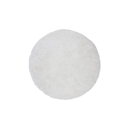 Grace Round Polyester Carpet - 200*200- White