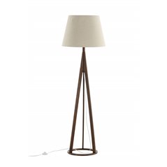 Kona -Floor Lamp - Espresso/Linen