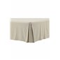 Kimmy Bedskirt Cotton/linen streight - Beige /  - 180*200