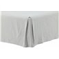 Kimmy Bedskirt Cotton/linen streight - Light Grey /  - 180*200