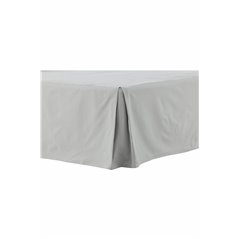 Ziggy Bedskirt Cotton streight - Light Grey /  - 120*200