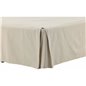 Ziggy Bedskirt Cotton streight - Beige /  - 180*200