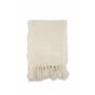 Stanly Throw poly/ribbon/tassels - White / - 130*170