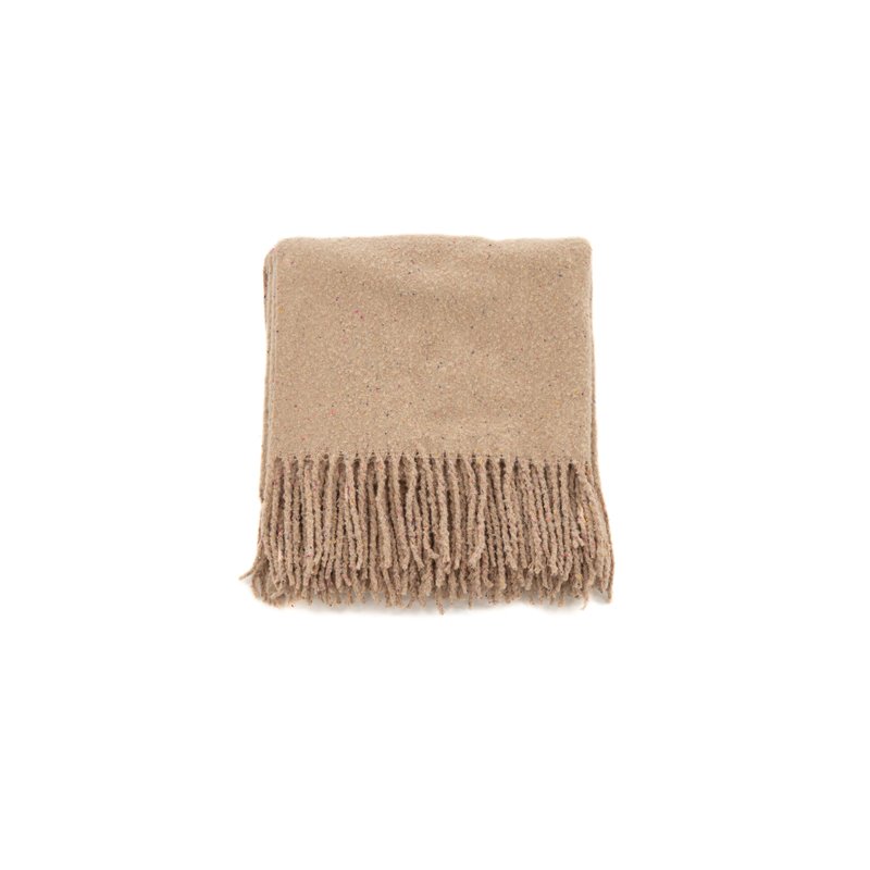 Tilly Throw Polyster / bomuld - Beige / - 130 * 170