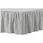 Pixy Bedskirt Cotton romantic - Light Grey /  - 180*200