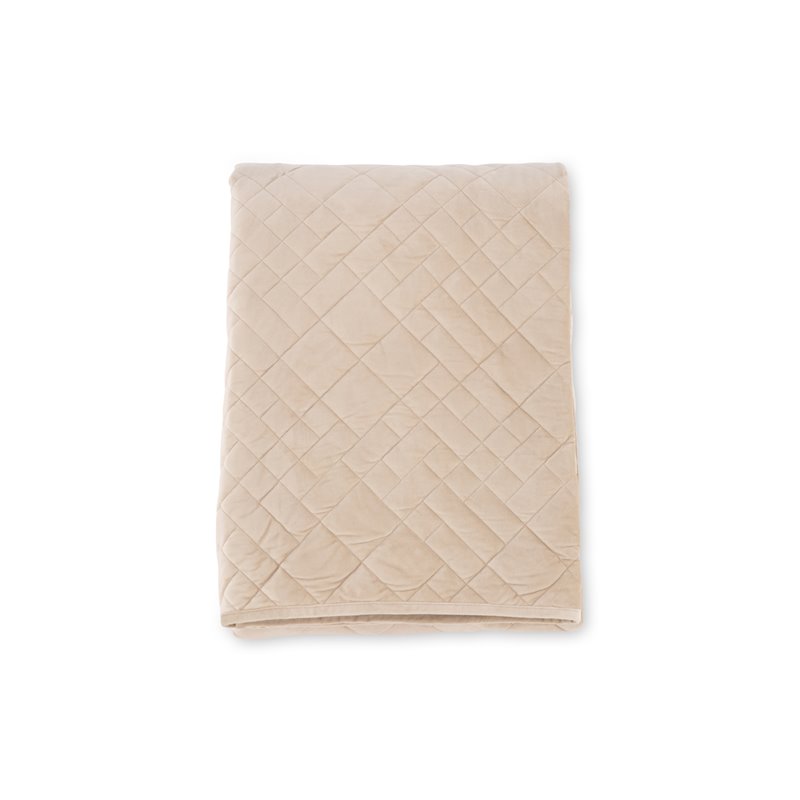 Jilly Sengetæppe Polyester / fløjl / mikrofiber - Beige / - 260 * 260