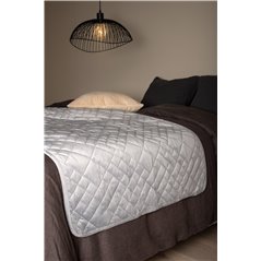 Jilly Bedspread Polyester/velvet/microfiber - Light grey / - 260*80