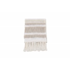 Sandy Throw Slub/polyester - Offwhite/beige/brown / - 130*170