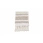 San dy Throw Slub / polyester - Offwhite / beige / brun / - 130 * 170