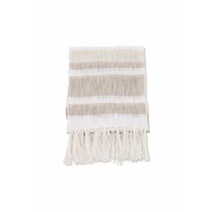 Sandy Throw Slub/polyester - Offwhite/beige/brown / - 130*170